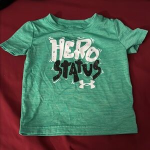 Under Armour Kids Teal Hero Status Tee